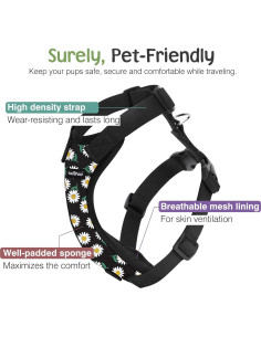 Cinturón de Seguridad para Perros VavoPaw Arnés Ajustable M 2