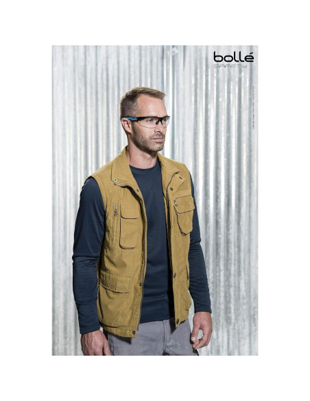 Gafas de Seguridad Bollé Tryon Platinum Marco Negro/Azul