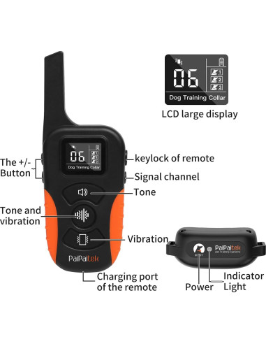 Collar de Entrenamiento PaiPaitek Sin Choque 1000m Impermeable
