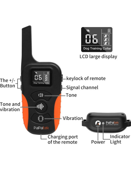 Collar de Entrenamiento PaiPaitek Sin Choque 1000m Impermeable
