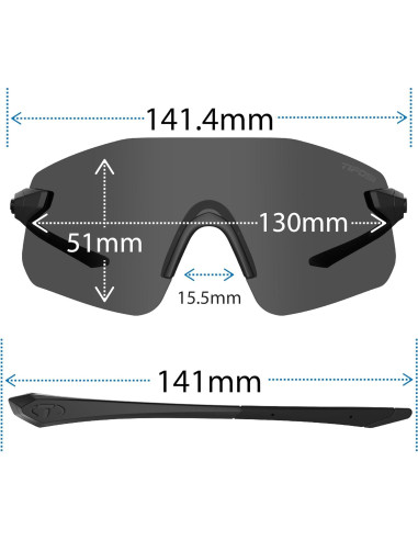 Gafas de sol Tifosi Vogel SL unisex - Lentes irrompibles