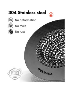 Colador de Fregadero de Cocina Wokdada Acero Inoxidable 304 2