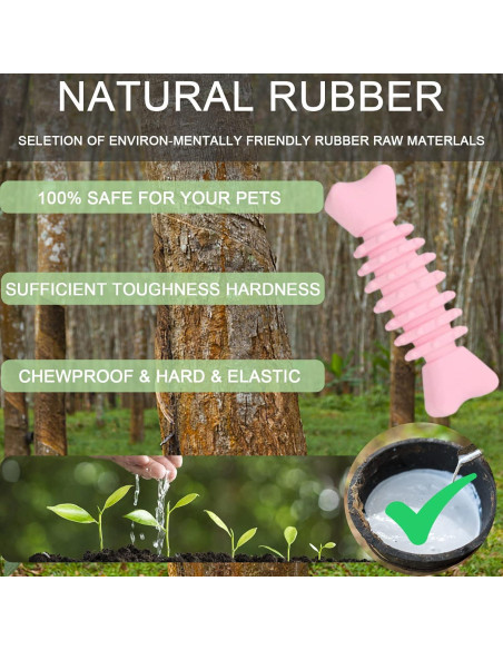 Juguetes para Cachorros CGBD - Paquete de 6 Rosa Masticables