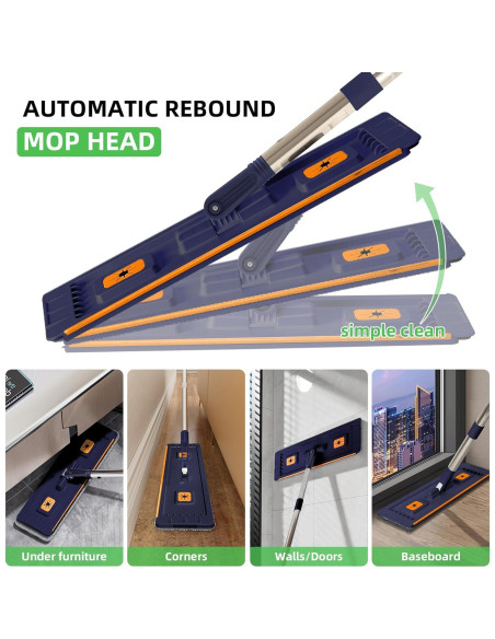 Juego de trapeador y cubo 360 ZJSYJJ con escurridor