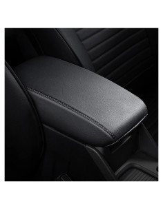 Cubierta de Consola AOMSAZTO para Toyota Camry 2024-2025 Cuero Negro