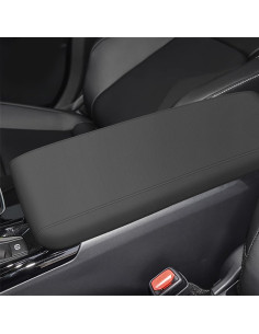 Cubierta de Consola AOMSAZTO para Toyota Camry 2024-2025 Cuero Negro 2