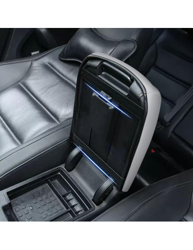 Cubiertas de Reposabrazos Grises AOMSAZTO para Toyota Camry 2007-2011