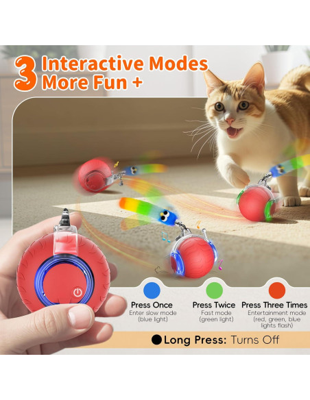 Juguete Interactivo para Gatos UPSKY Bola Eléctrica 5.7cm