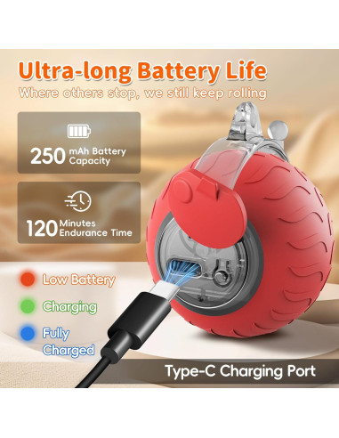 Juguete Interactivo para Gatos UPSKY Bola Eléctrica 5.7cm