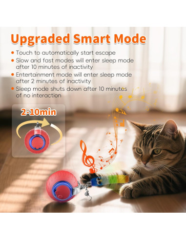 Juguete Interactivo para Gatos UPSKY Bola Eléctrica 5.7cm