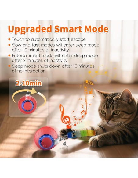 Juguete Interactivo para Gatos UPSKY Bola Eléctrica 5.7cm