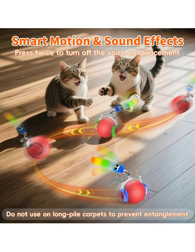 Juguete Interactivo para Gatos UPSKY Bola Eléctrica 5.7cm