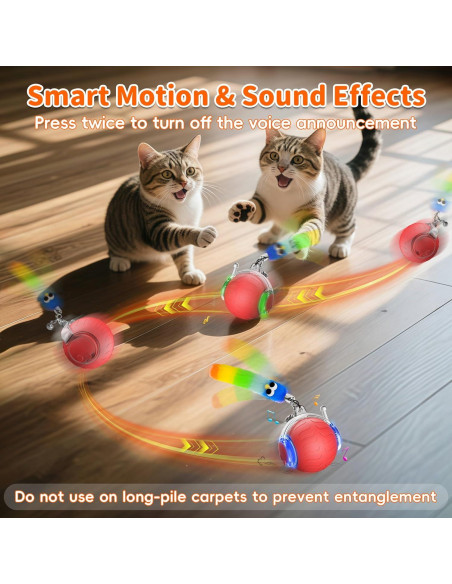 Juguete Interactivo para Gatos UPSKY Bola Eléctrica 5.7cm