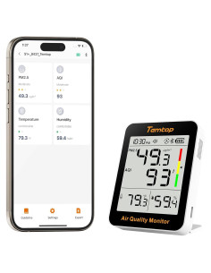 Termómetro Inteligente Temtop S1+ con Sensor PM2.5 y Higrómetro