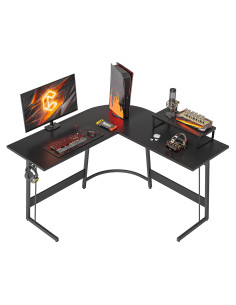 Escritorio de Juego en L CubiCubi 120 cm Negro para Oficina