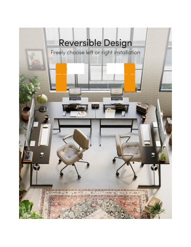 Escritorio de Juego en L CubiCubi 149.86 cm Negro