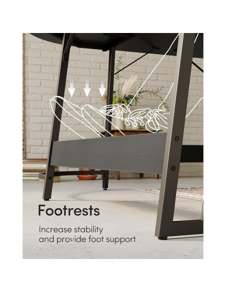 Escritorio de Juego en L CubiCubi 149.86 cm Negro