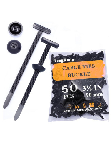 50 Hebillas de Bridas Universales Nylon Suijiang 90mm Auto