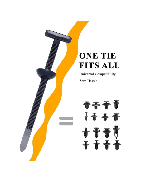 50 Hebillas de Bridas Universales Nylon Suijiang 90mm Auto