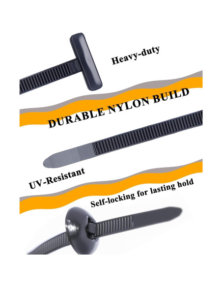 50 Hebillas de Bridas Universales Nylon Suijiang 90mm Auto