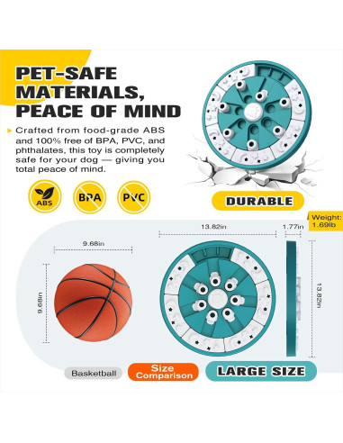 Juguete de Rompecabezas para Perros KADTC - Estímulo Mental 2 Niveles