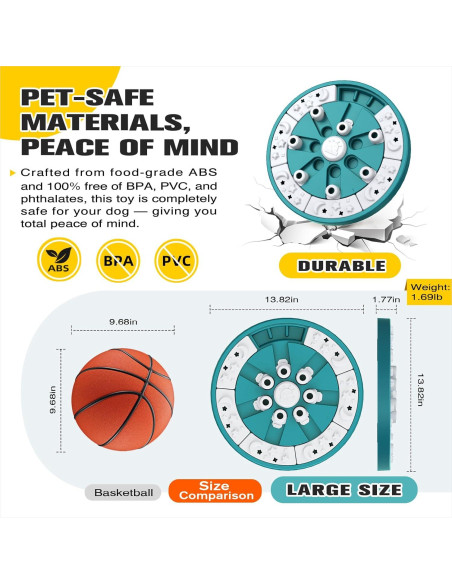 Juguete de Rompecabezas para Perros KADTC - Estímulo Mental 2 Niveles