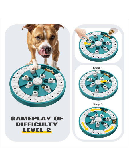 Juguete de Rompecabezas para Perros KADTC - Estímulo Mental 2 Niveles