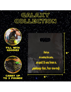 Bolsas de Regalo de Plástico L Lifetime - Galaxia 24 Unidades 2