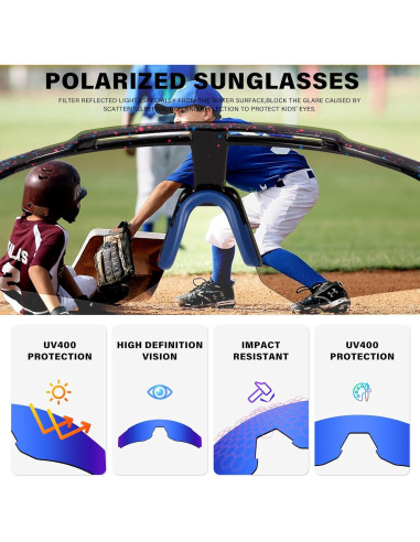 Gafas de sol DioKiw para niños UV400 deportivas 5 colores