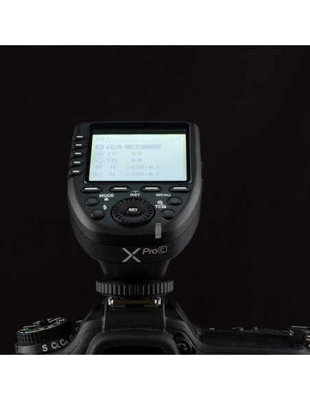 Disparador Inalámbrico Godox Xpro-C TTL + 2 Receptores X1R-C Canon