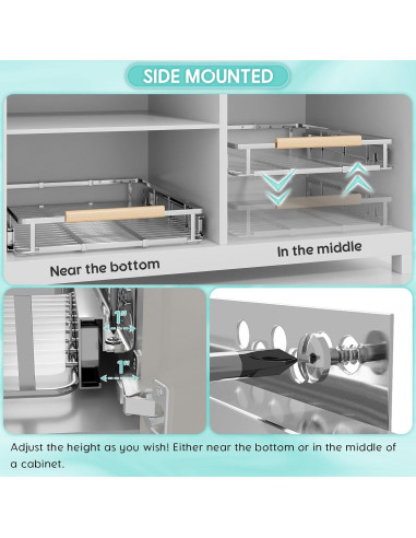Organizador de Gabinete Expandible jkxoo 30-45.7 cm 2Pack