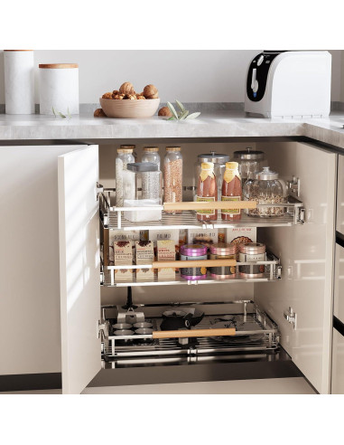 Organizador de Gabinete Expandible jkxoo 30-45.7 cm 2Pack