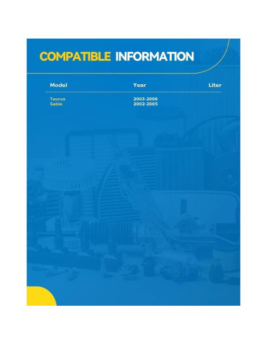 Alternador PHILTOP para Ford Taurus 2003-2006 y Sable 2002-2005