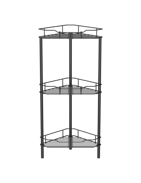 Organizador de Ducha de Pie HuggieGems 3 Niveles Negro