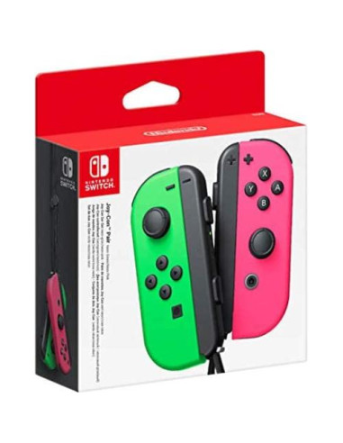 Par de Joy-Con Nintendo Switch Verde Neón/Rosa Neón Renovado