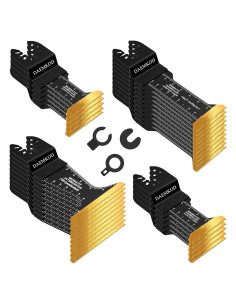 Hojas de sierra oscilante de titanio DAEMKOD 30 piezas para metal