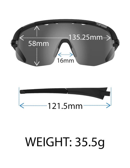 Gafas de sol Tifosi Optics Sledge Lite - Ciclismo y béisbol Gafas de sol Tifosi Optics Sledge Lite - Ciclismo y béisbol