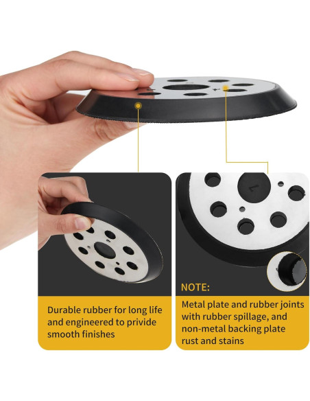 Discos de Lijado 5" Gnellkoor para Lijadora Orbital DeWalt - Paquete de 4