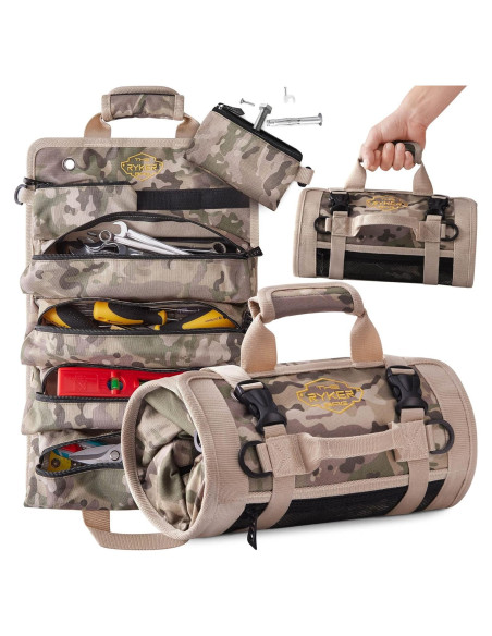 Bolsa de Herramientas Enrollable Ryker Camuflaje 32x51.5cm