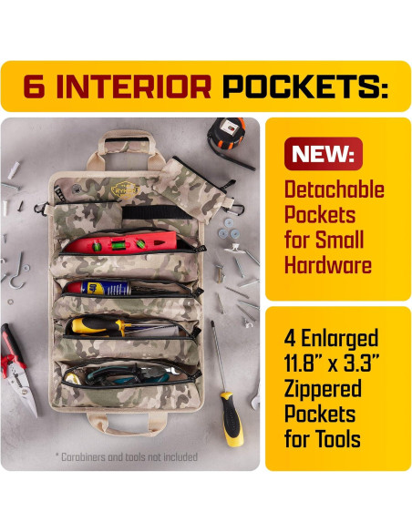Bolsa de Herramientas Enrollable Ryker Camuflaje 32x51.5cm