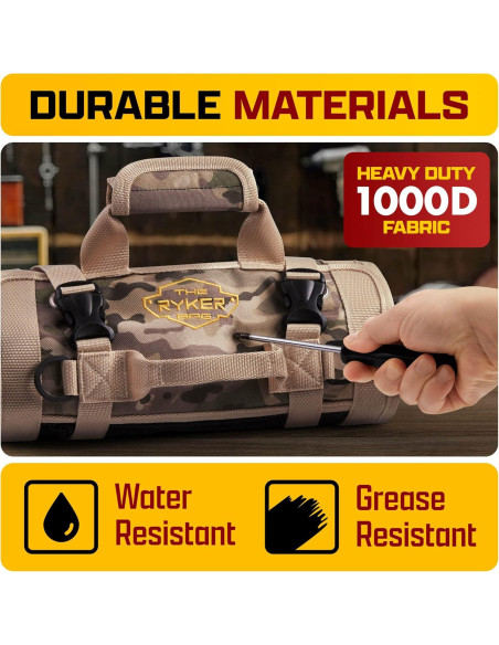 Bolsa de Herramientas Enrollable Ryker Camuflaje 32x51.5cm