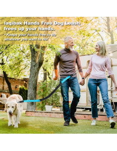 Correa para Perros Manos Libres Laqibak Ajustable 1.28-2.04m 2