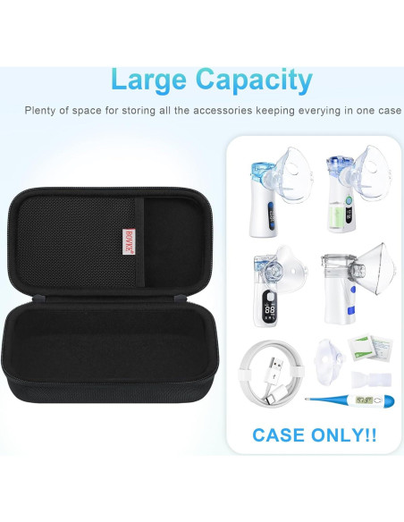 Funda de Transporte BOVKE para Nebulizador Eléctrico Negro