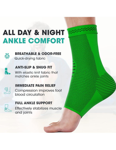 Faja de Compresión para Tobillo Modvel - Soporte Esguince y Fascitis