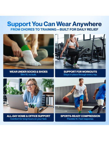 Faja de Compresión para Tobillo Modvel - Soporte Esguince y Fascitis