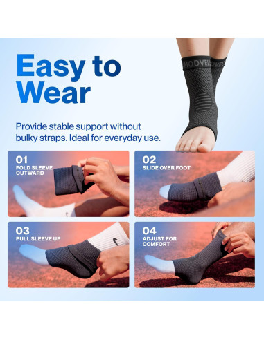 Faja de Compresión para Tobillo Modvel - Soporte Esguince y Fascitis