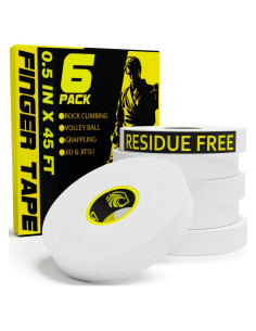 Cinta para Dedos EAGLES 6 Paquete 1.27 cm x 13.72 m Blanca