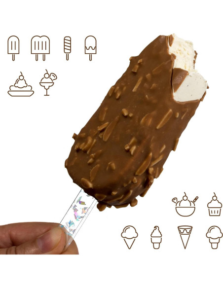 30 Palitos de Acrílico Reutilizables Romooa 11.43 cm Colorido