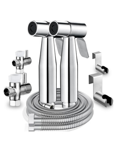 Rociador de Bidet de Mano ZEDAOTC Acero Inoxidable 2 Piezas