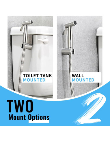 Rociador de Bidet de Mano ZEDAOTC Acero Inoxidable 2 Piezas